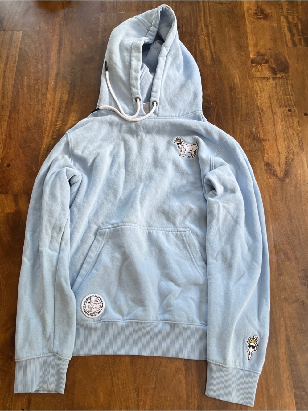 Kids Light Blue Pullover Hoodie Sweatshirt